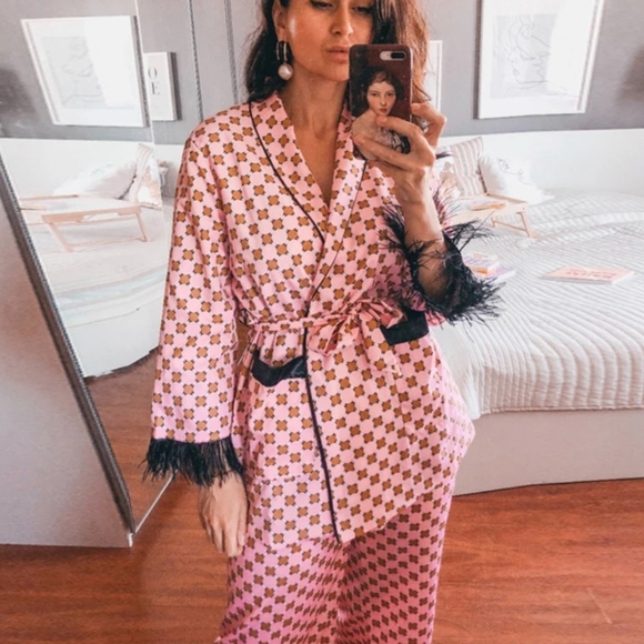 NWT Plaid Feather Spring Vintage Pant Suit Set S:M - Picture 7 of 15